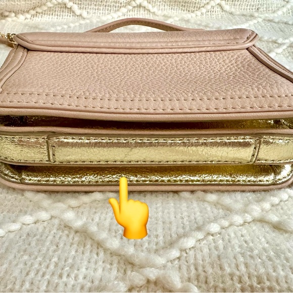 Tory Burch - Light Oak And Spark Gold - Duet Leather Shoulder Bag - Picture 16 of 16